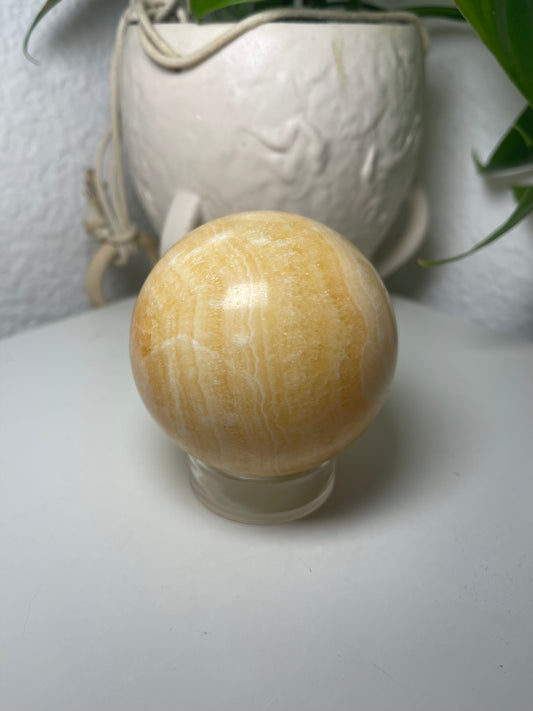 Yellow Calcite Sphere