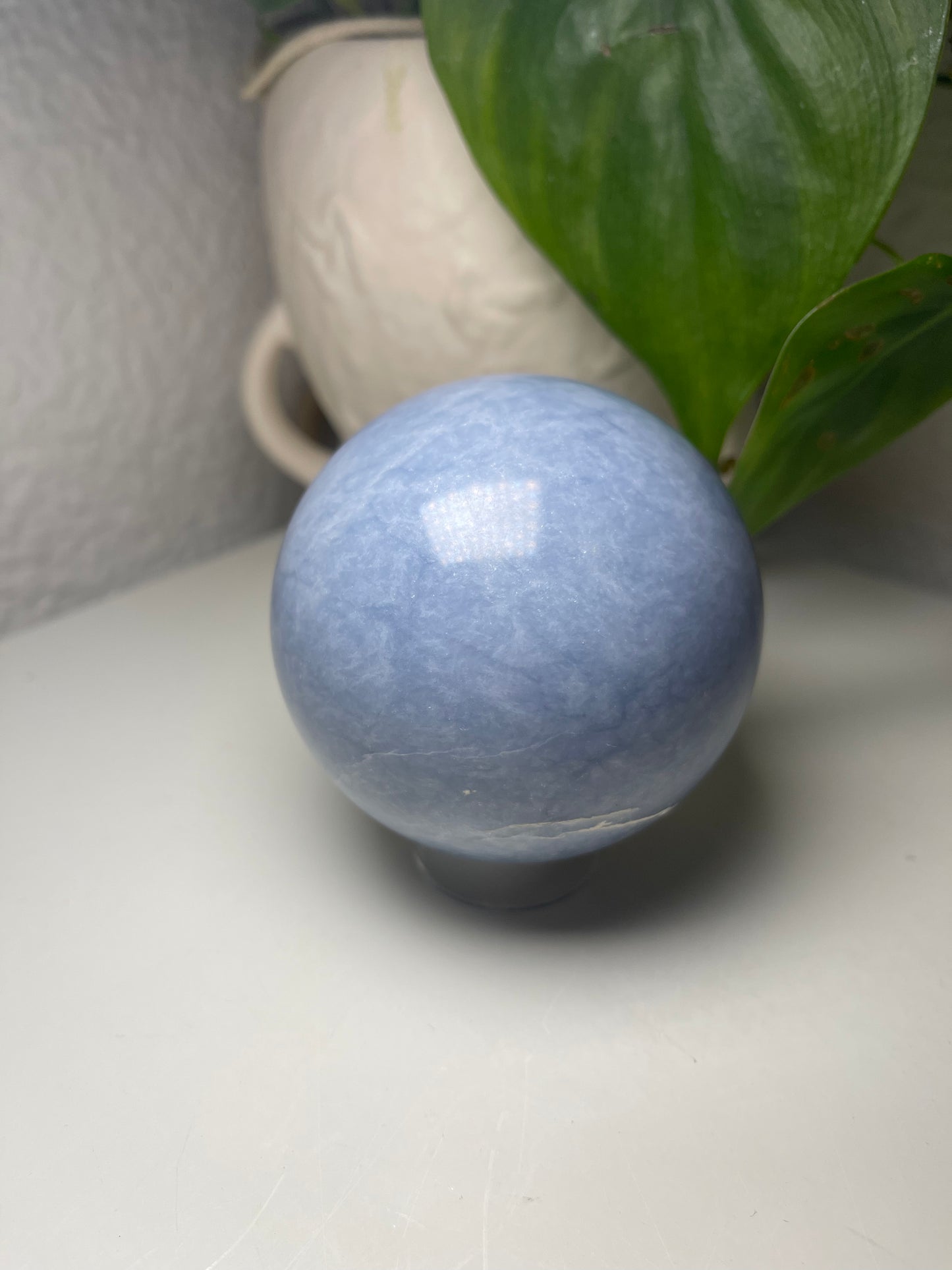 Angelite Crystal Sphere