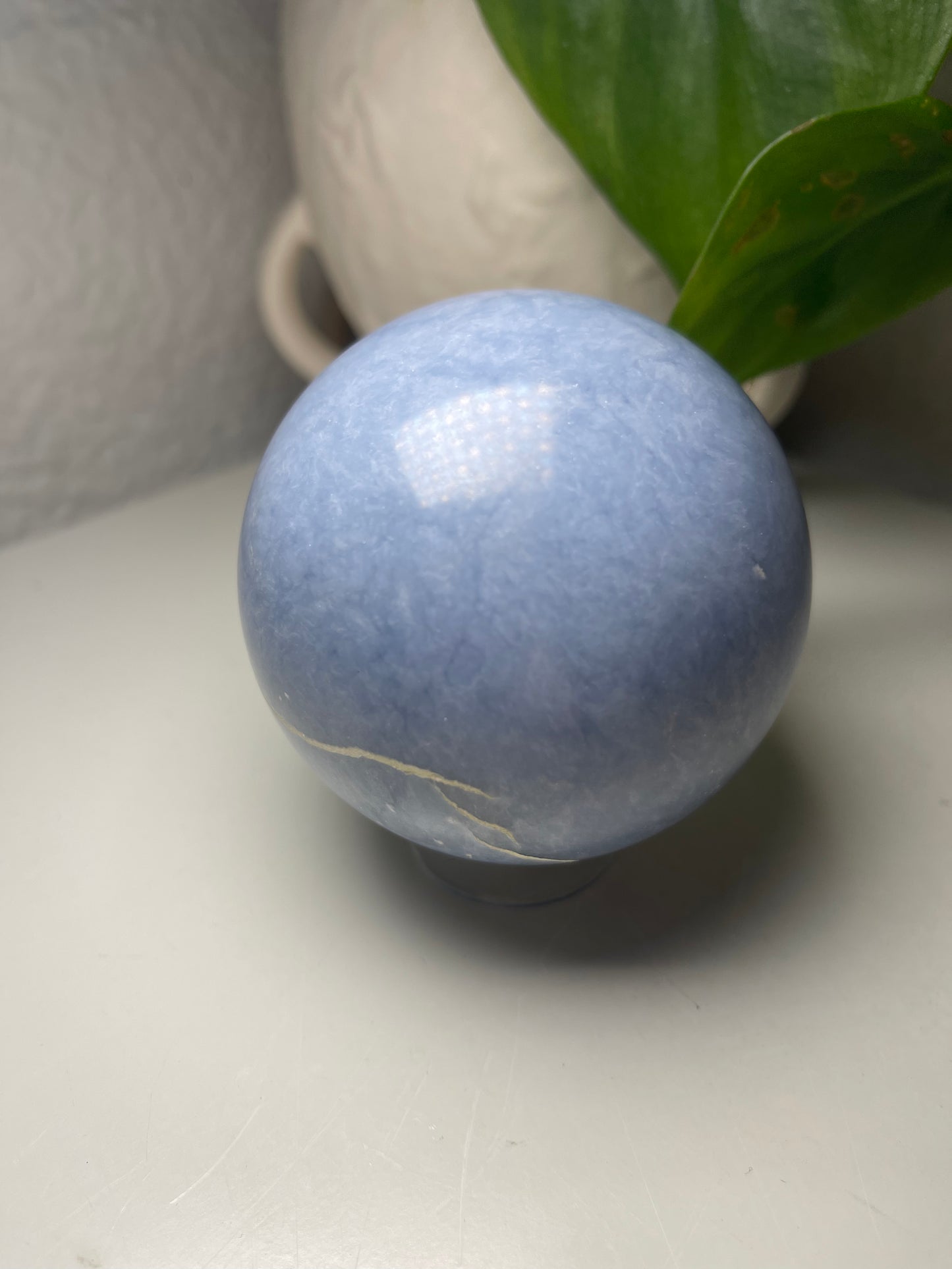 Angelite Crystal Sphere