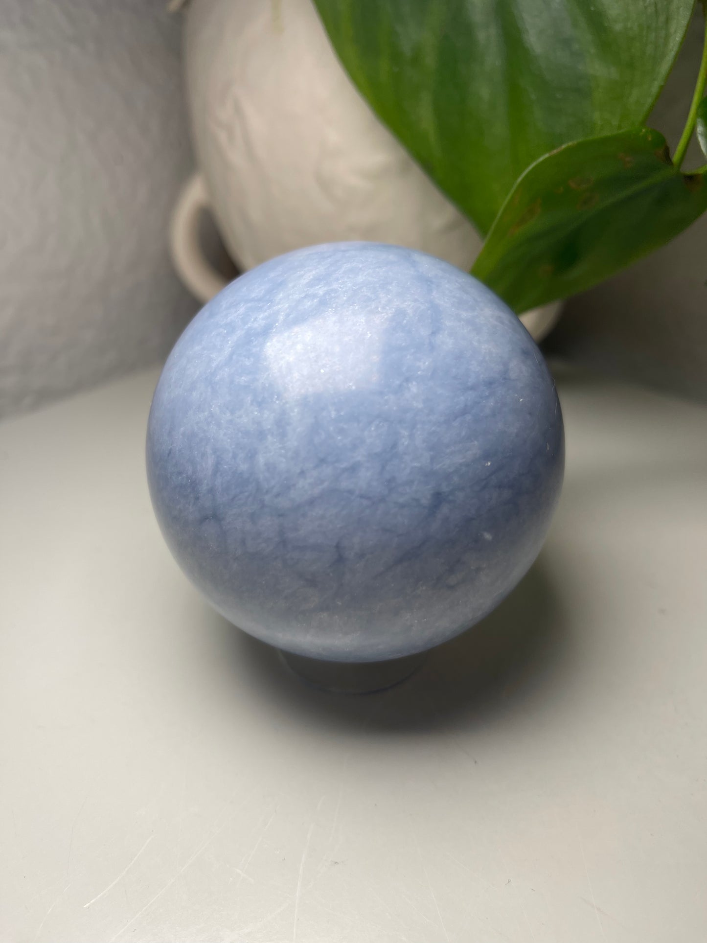 Angelite Crystal Sphere