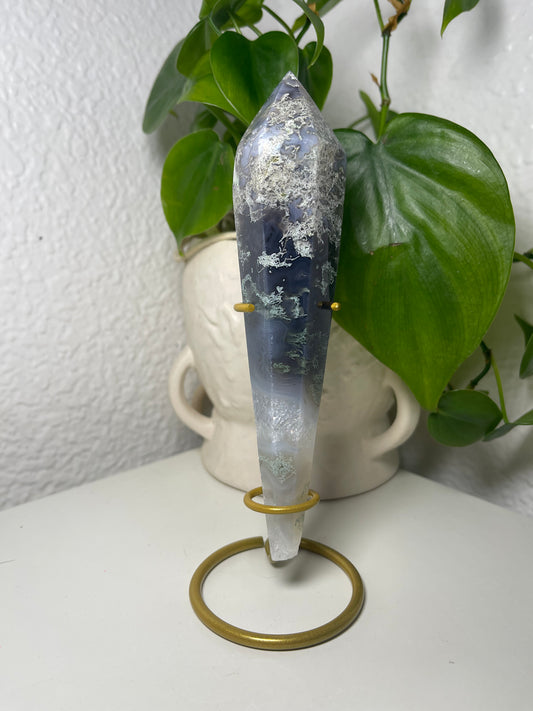 Moss Agate Wand