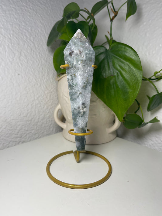 Moss Agate Wand