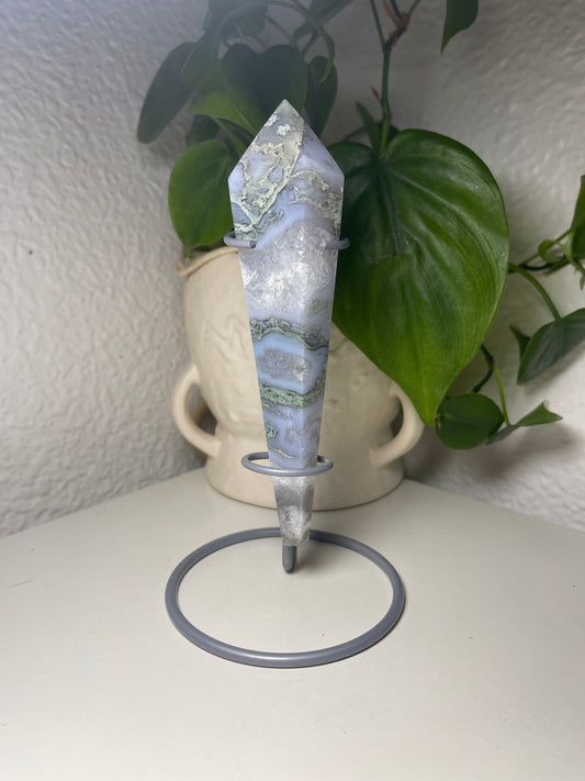 Moss Agate Wand